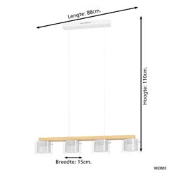 EGLO Connect.z Portico-Z Hanglamp - 88 Cm - Wit - RGB -Leenbakker Winkel 1000094967 0103