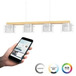 EGLO Connect.z Portico-Z Hanglamp - 88 Cm - Wit - RGB