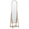 Beliani Staande Spiegel CHAMBERY - Lichte Houtkleur Paulowniahout