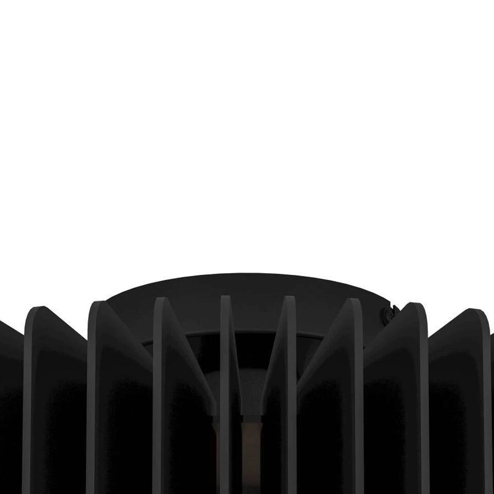 EGLO Palombaia Plafondlamp - E27 - Ø 50 Cm - Zwart - Hout/Staal 3 EGLO Palombaia Plafondlamp - E27 - Ø 50 Cm - Zwart - Hout/Staal - Afbeelding 3