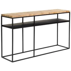 Makiko Hal Sidetable Rechthoek - Hout - Bruin