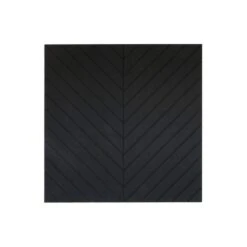 Akoestisch Wandpaneel PET-vilt - 100x100cm - Visgraat Motief Zwart