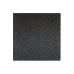 Akoestisch Wandpaneel PET-vilt - 100x100cm - Visgraat Motief Antraciet