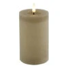 Countryfield LED Kaars/stompkaars - Beige - D7,5 X H12,5 Cm - Timer