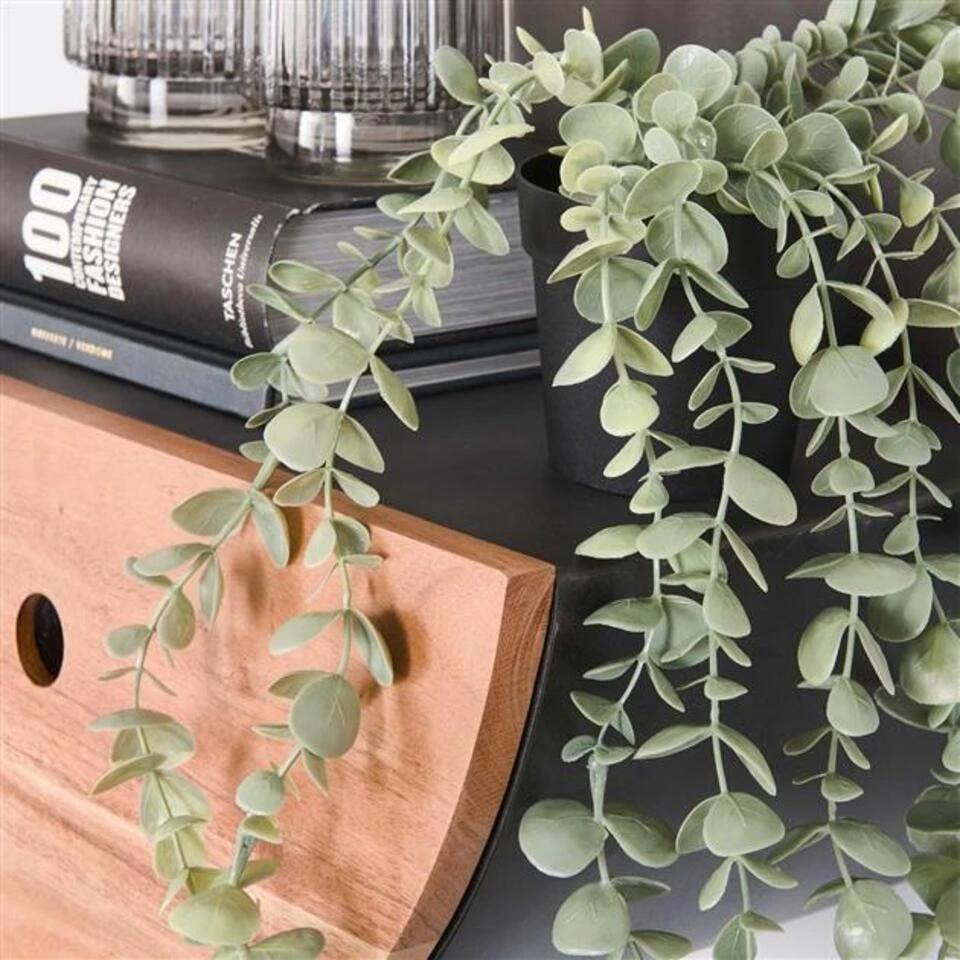 Industrieel Rond Wandrek Hout En Metaal Tim Ø 40 Cm - 25x40x40 Cm - Hout - Zwart 3 Industrieel Rond Wandrek Hout En Metaal Tim Ø 40 Cm - 25x40x40 Cm - Hout - Zwart - Afbeelding 3