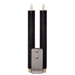 Anna Collection LED Dinerkaarsen - 2x St - Donkerblauw - 23 Cm