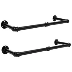 Ylumen Kapstok 2x - 25 X7 Cm - Zwart