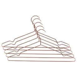 QUVIO Kledinghanger Set Van 10 - Metaal - Koperkleur -Leenbakker Winkel 1000099310 0102
