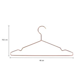 QUVIO Kledinghanger Set Van 30 - Metaal - Koperkleur -Leenbakker Winkel 1000099311 0103