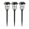 Benson Prikspot - Solar - 3x - Zwart - LED Flame Effect - H43 CmA 