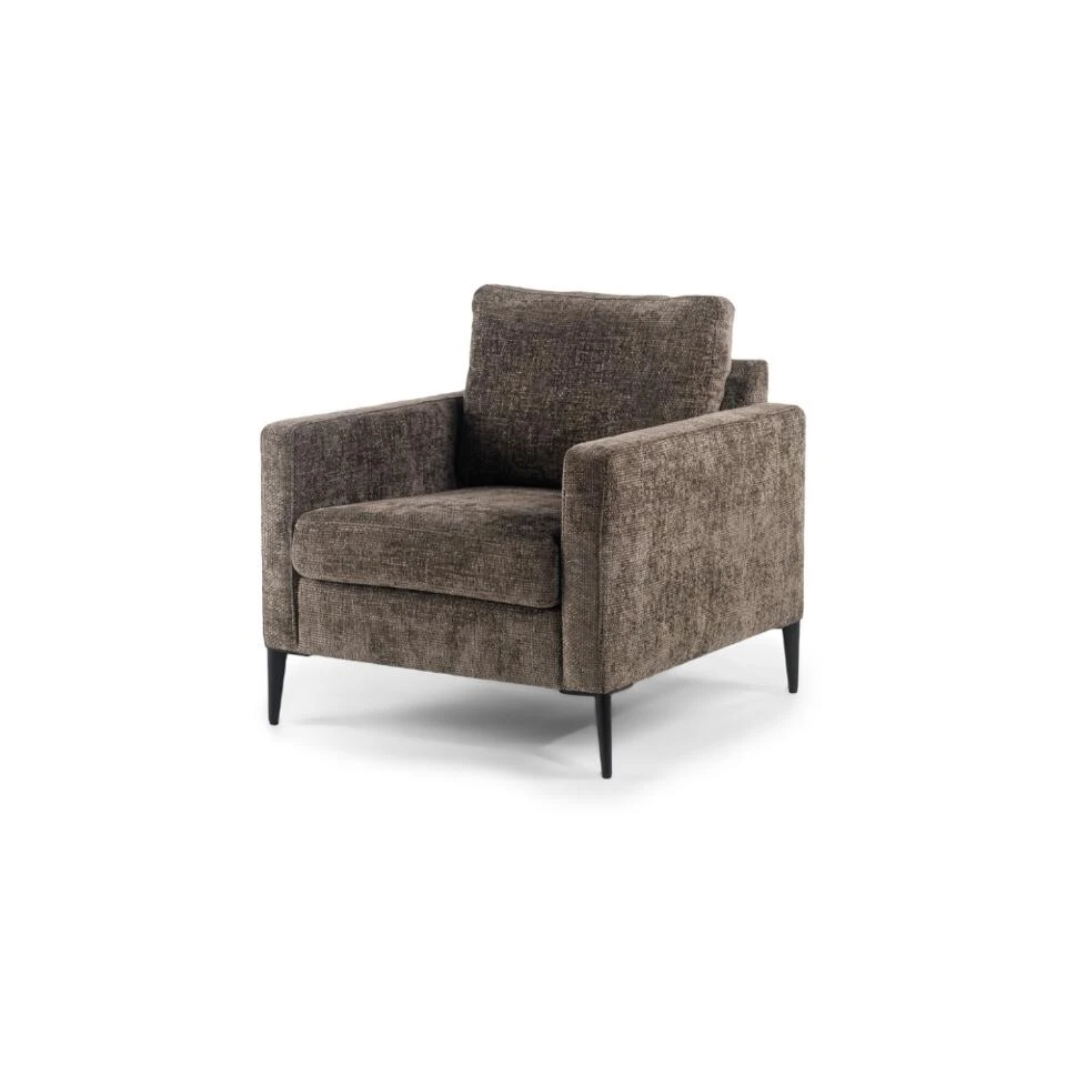 Fauteuil Flora Bruin Stof - Stof - Bruin 1 Fauteuil Flora Bruin Stof - Stof - Bruin