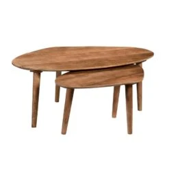 Livingfurn - Salontafel Xavier Set Of 2 - Mangohout