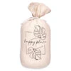Merkloos Giftdecor Deurstopper - 1kg- Beige - Happy Place - D13xH26cm