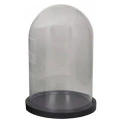 Floran Decoratie Stolp - Glas - Houten Plateau - D22 X H30 Cm