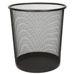 Gerimport Prullenmand - Zwart - 12L - Metaal