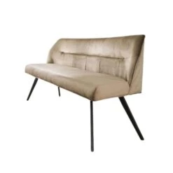 Kalfort Eetkamerbank Ramas Champagne Velours 180x53x84cm