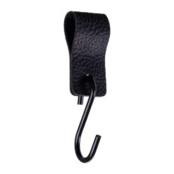 QUVIO S Haak Met Leren Bandje - Zwart