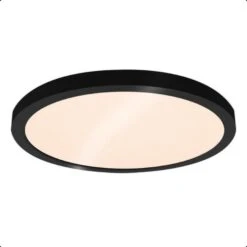 Goliving Plafondlamp - Plafonnière - LED - 30x30x2.1 Cm - Zwart