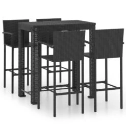 VidaXL - Tuinset - Zwart - Poly Rattan