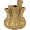 Merkloos DK Design Vaas Aglio - Tulpenvaas - XL -mat Goud - D26 X H35 Cm