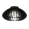 EGLO Cossano 3 Plafondlamp - E27 - Ø45 Cm - Hout - Zwart