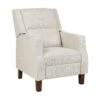 EGERSUND - TV-fauteuil - Beige - Fluweel