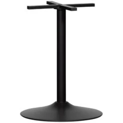 WOOOD Bistro Ronde Buisvoet - Metaal - Zwart - 72x54x54