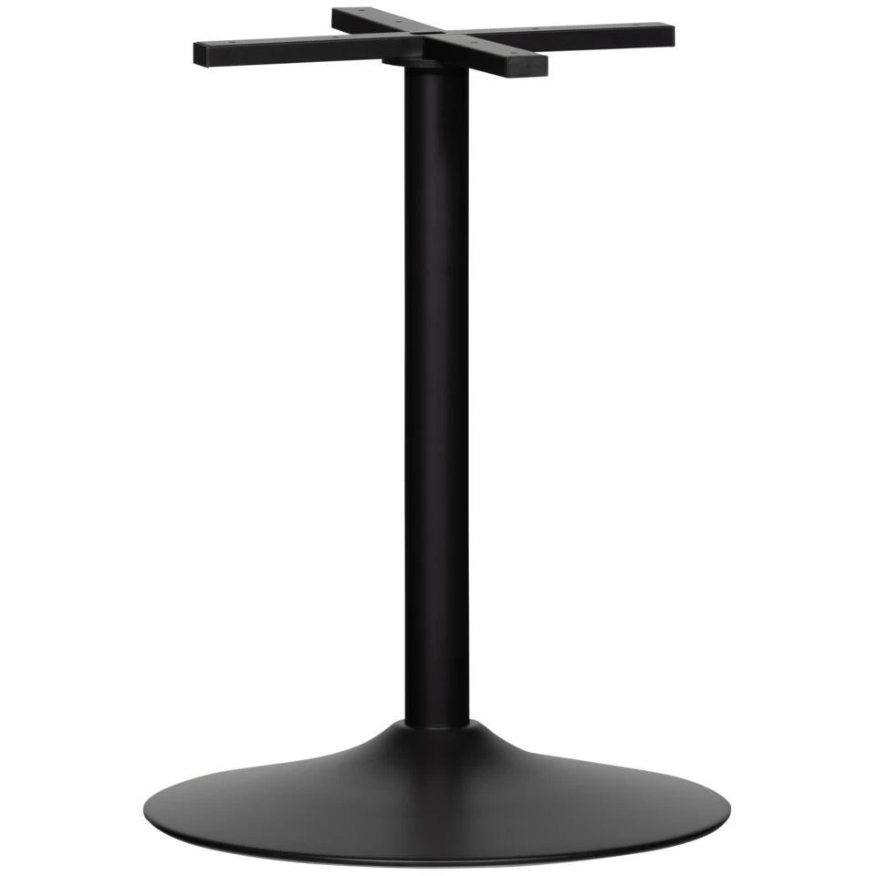 WOOOD Bistro Ronde Buisvoet - Metaal - Zwart - 72x54x54 1 WOOOD Bistro Ronde Buisvoet - Metaal - Zwart - 72x54x54