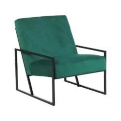 DELARY - Fauteuil - Groen - Fluweel