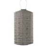 LUMIZ Solar Lampion Mosaic Cylinder - 28 Cm - Taupe