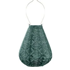 LUMIZ Solar Lampion Lace Tulip - 20 Cm - Groen