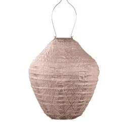 LUMIZ Solar Lampion Ikat Jar - 30 Cm - Roze