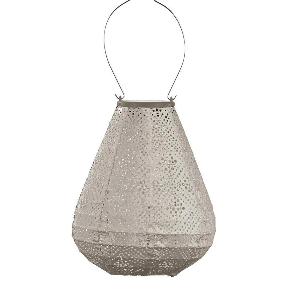 LUMIZ Solar Lampion Topaze Tulip - 20 Cm - Licht Taupe 1 LUMIZ Solar Lampion Topaze Tulip - 20 Cm - Licht Taupe