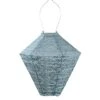 LUMIZ Solar Lampion Lace Diamond - 28 Cm - Grijs Blauw