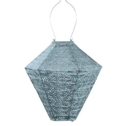 LUMIZ Solar Lampion Lace Diamond - 28 Cm - Grijs Blauw