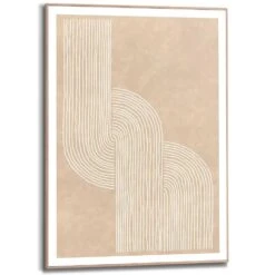 Schilderij Sandy Knot - 70x50cm - Beige