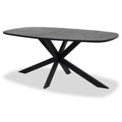 Tower Living Silvi Eettafel Visgraat Zwart 220x110x78