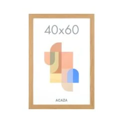 ACAZA Fotokader - Fotolijst In MDF Van 40x60 Cm - Warm Oak - Plexiglas