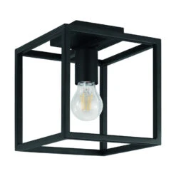 EGLO Eldrick Plafondlamp - E27 - 20 Cm - Zwart