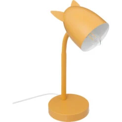 Atmosphera Tafellamp Oortjes - Geel - 18 X 31 Cm - Bureaulamp