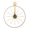 Klok - Luxe Gouden Ronde Hangende Klok - 55 X 65