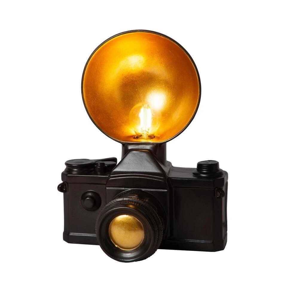 Lucide EXTRAVAGANZA CAMERA Tafellamp - Zwart 1 Lucide EXTRAVAGANZA CAMERA Tafellamp - Zwart