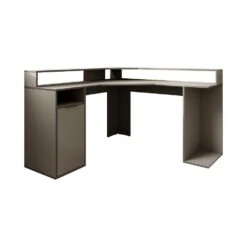 Meubella - Bureau Charlotte - Grijs - 139 Cm