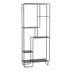 Mica Decorations Jules Open Kast - L76 X B30 X H178 Cm - Zwart