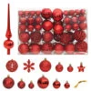 VidaXL - Kerstballenset - Rood - Polystyreen - 111 Stuks
