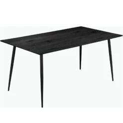Monza - Eettafel 120x80 Cm 6 Zitplaatsen Zwart Hout Look