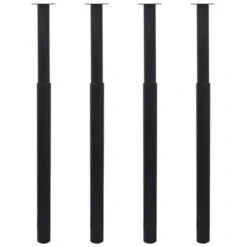 VidaXL - Tafelpoot - Zwart - IJzer - 4 Stuks