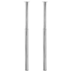 VidaXL - Tafelpoot - Zilver - IJzer - 2 Stuks