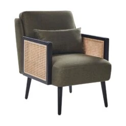 ORUM - Fauteuil - Groen - Rotan