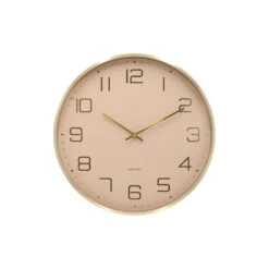 Karlsson - Wandklok Elegance Glow - Zachtbruin- Ø40cm